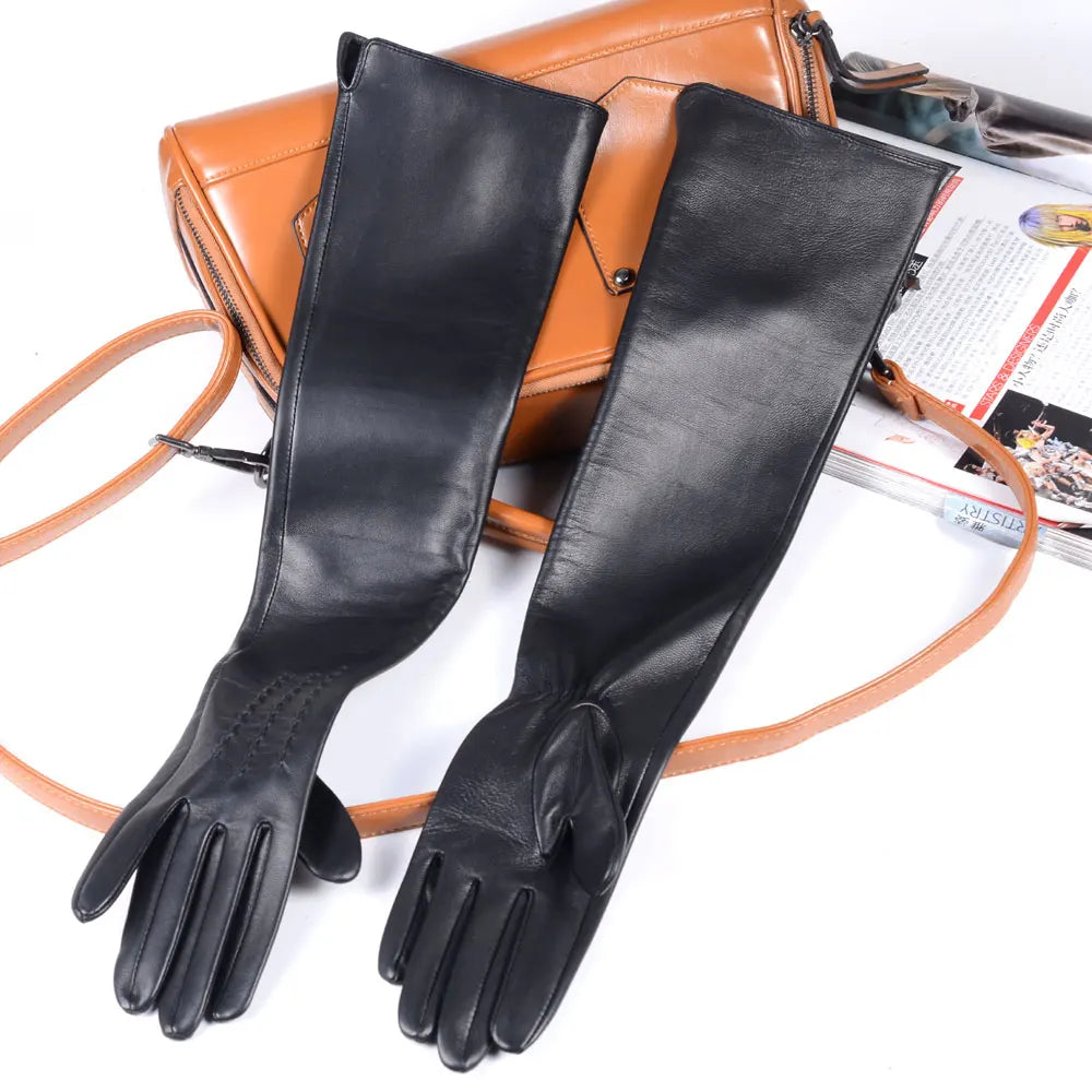 Women's Long Leather Gloves – Unlined Opera Evening Gloves