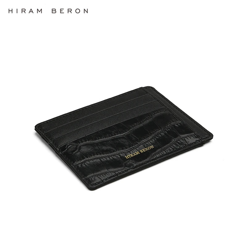 RFID Leather Card Holder Wallet – Alligator Pattern