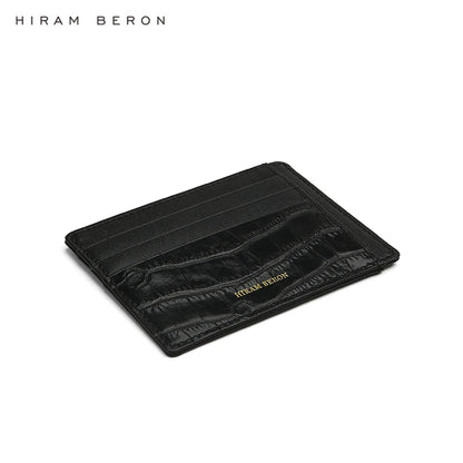 RFID Leather Card Holder Wallet – Alligator Pattern