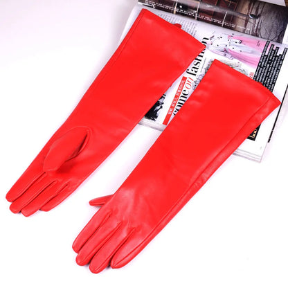 Women's Long Sheepskin Leather Gloves – Opera & Evening