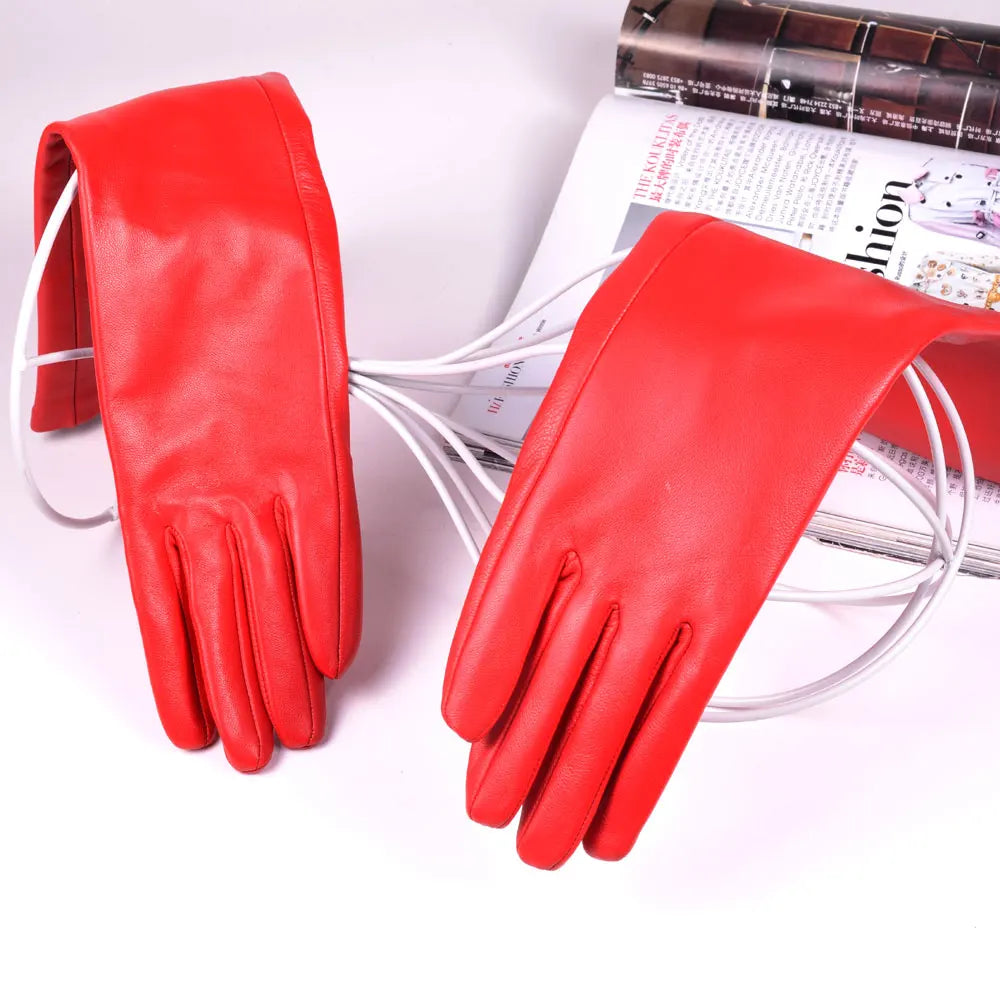Women's Long Sheepskin Leather Gloves – Opera & Evening