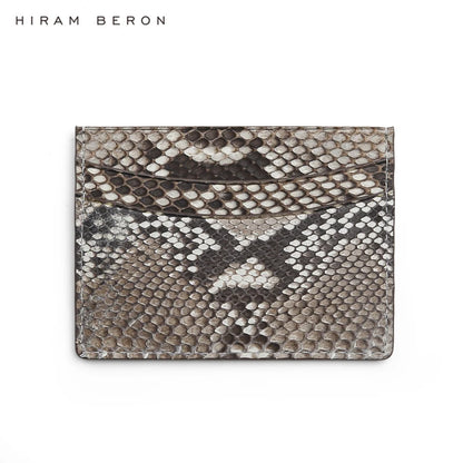 Hiram Beron Women's Custom Name Python Skin Leather Card Wallet