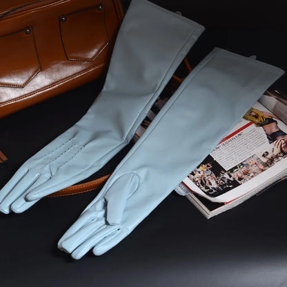 Women's Long Leather Gloves – Elbow Length Opera Evening