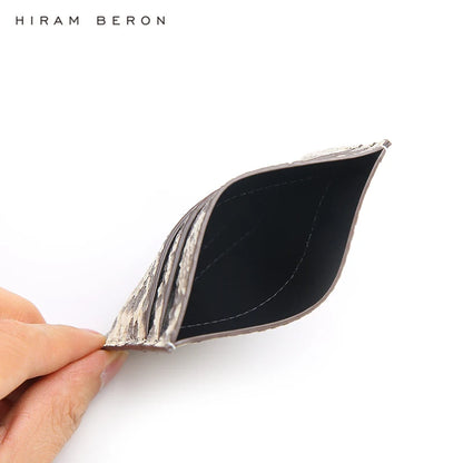 Hiram Beron Women's Custom Name Python Skin Leather Card Wallet