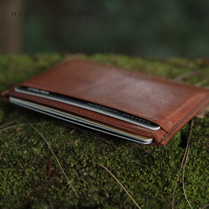 Genuine Leather RFID Blocking Card Holder Wallet for Men