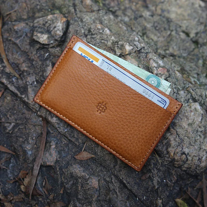 Leather Card Holder Men's Minimalist Slim Wallet