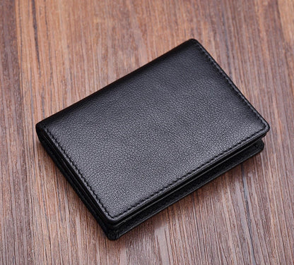 Genuine Leather Card Wallet – Slim Credit & ID Holder