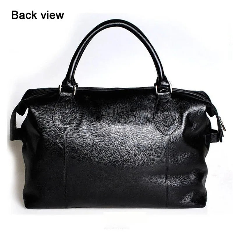 Genuine Leather Duffle Bag – Men's & Women's Travel Bag
