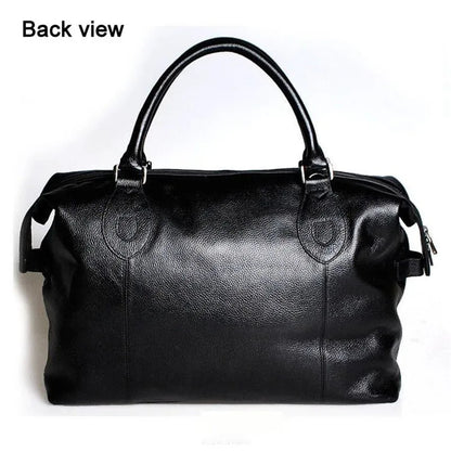 Genuine Leather Duffle Bag – Men's & Women's Travel Bag