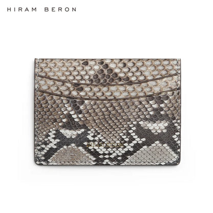 Hiram Beron Women's Custom Name Python Skin Leather Card Wallet