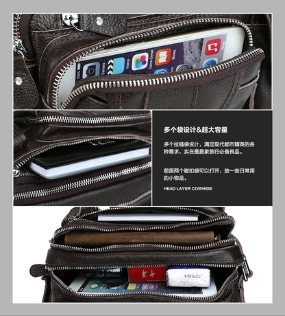 Genuine Leather Fanny Pack Men's Waist Bag Belt Pouch