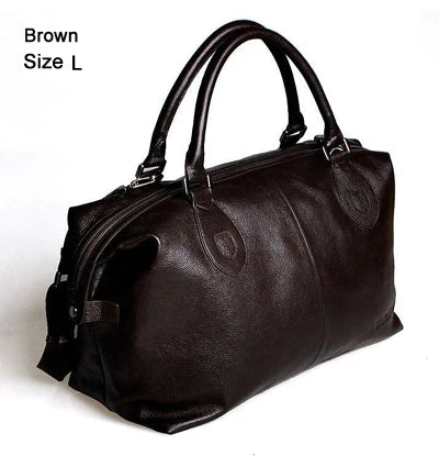 Genuine Leather Duffle Bag – Men's & Women's Travel Bag