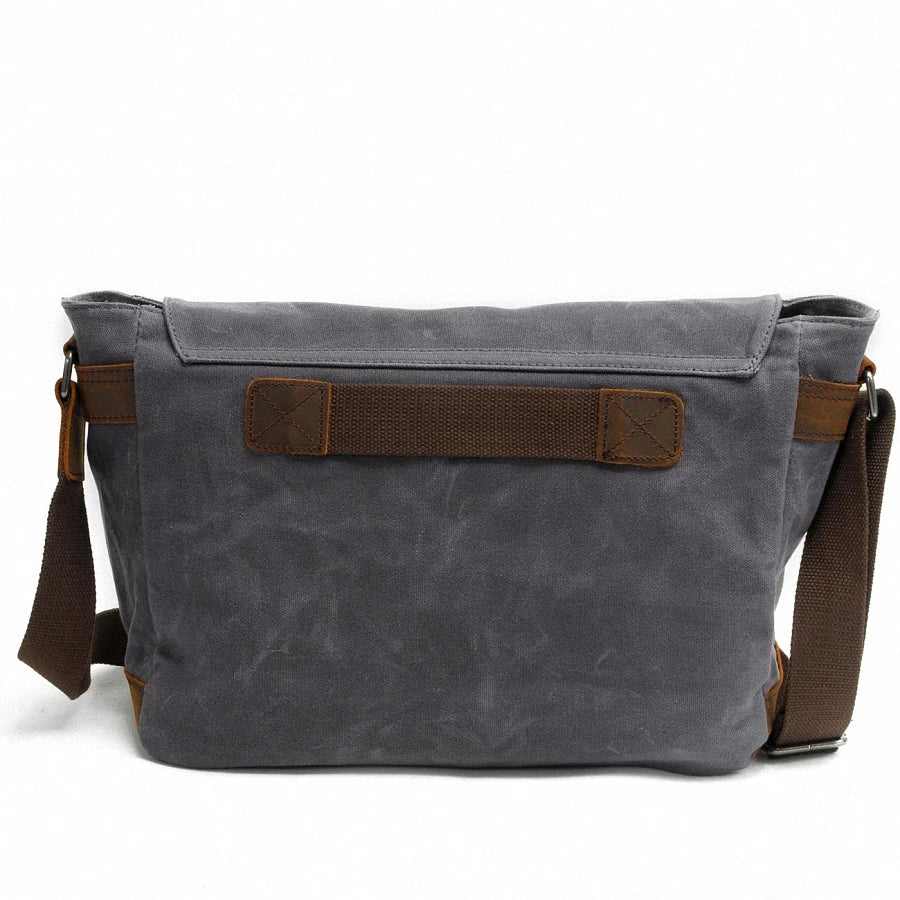 Wax Canvas Men's Messenger Bag – Vintage Crossbody Sling