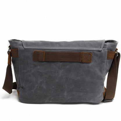 Wax Canvas Men's Messenger Bag – Vintage Crossbody Sling