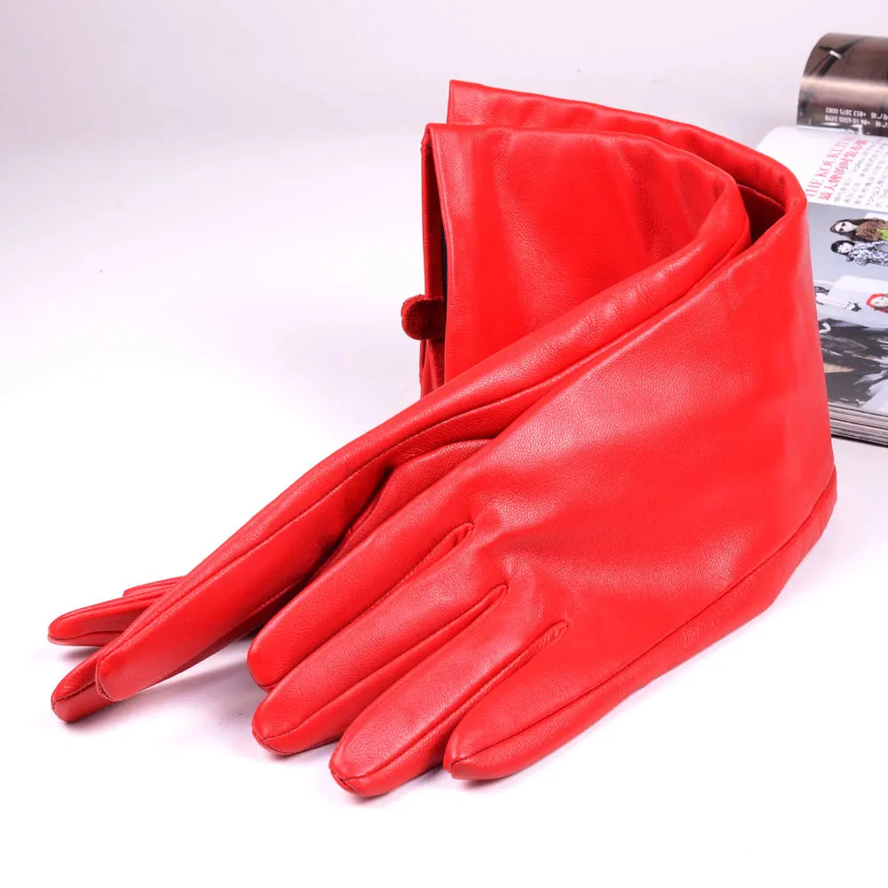 Women's Long Sheepskin Leather Gloves – Opera & Evening