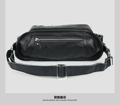 Genuine Leather Fanny Pack Men's Waist Bag Belt Pouch