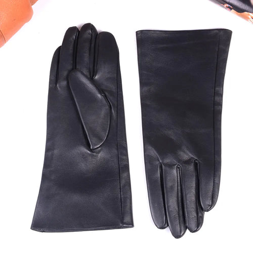 Men's Real Double-Sided Leather Motorcycle Gauntlet Gloves – Winter Warm