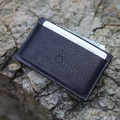 Leather Card Holder Men's Minimalist Slim Wallet