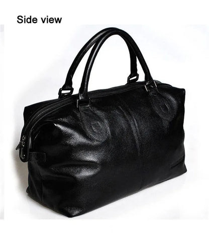 Genuine Leather Duffle Bag – Men's & Women's Travel Bag