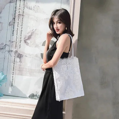 Lace Handbag for Women – Shoulder Bag for Wedding, Beach & Party
