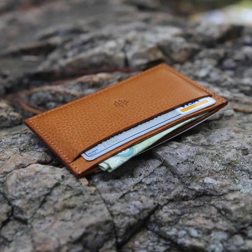 Leather Card Holder Men's Minimalist Slim Wallet