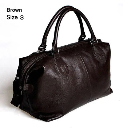 Genuine Leather Duffle Bag – Men's & Women's Travel Bag