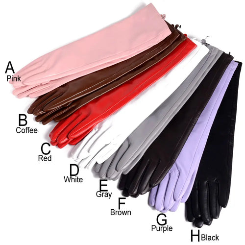 Women's Long Sheepskin Leather Gloves – Opera & Evening