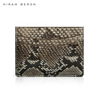Hiram Beron Women's Custom Name Python Skin Leather Card Wallet