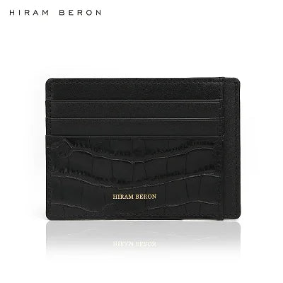 RFID Leather Card Holder Wallet – Alligator Pattern