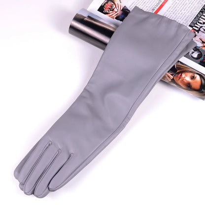 Women's Long Sheepskin Leather Gloves – Opera & Evening