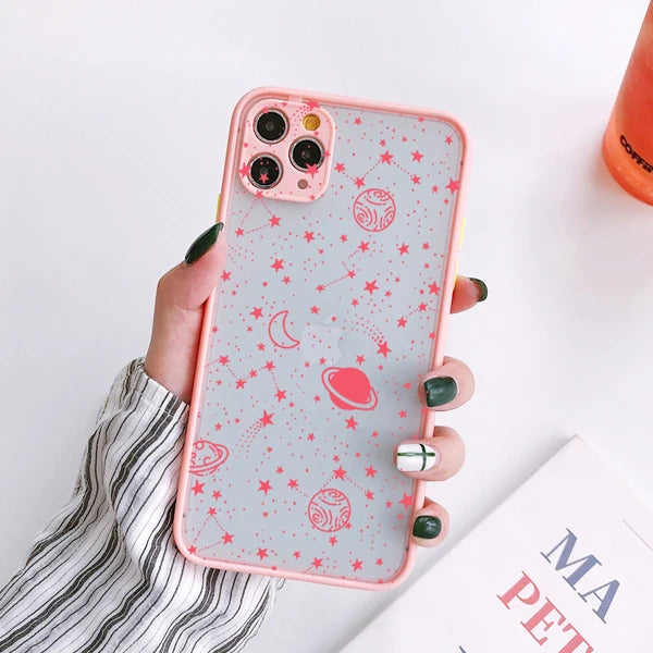 Star Planet Shockproof iPhone Case – Cute Cartoon Cover
