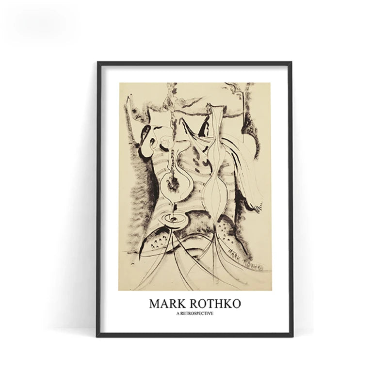 Mark Rothko Abstract Canvas Wall Art Poster – Nordic Color Block Print