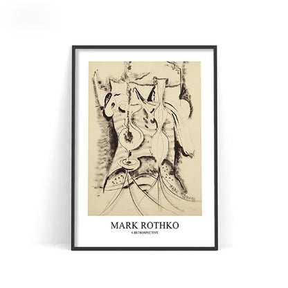 Mark Rothko Abstract Canvas Wall Art Poster – Nordic Color Block Print