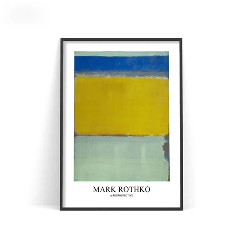 Mark Rothko Abstract Canvas Wall Art Poster – Nordic Color Block Print
