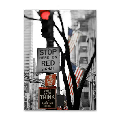 New York City Canvas Wall Art – Black & White NYC Poster Prints