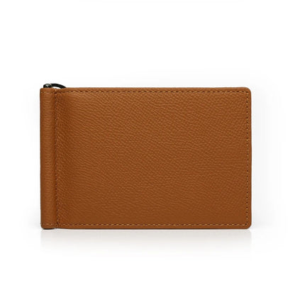 Genuine Leather Money Clip Wallet for Men