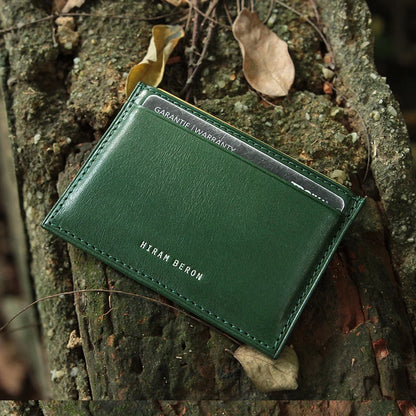 Genuine Leather RFID Blocking Card Holder Wallet for Men