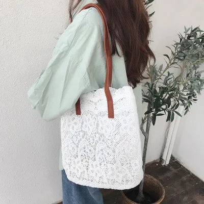 Lace Handbag for Women – Shoulder Bag for Wedding, Beach & Party