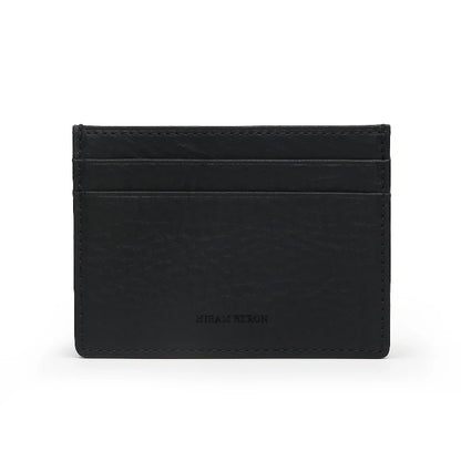 Italian Leather Card Holder – Hiram Beron Monogrammed Slim Wallet