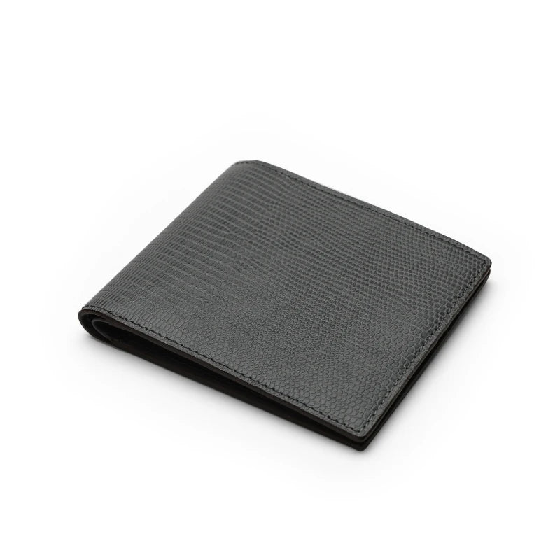 Lizard Pattern Leather Men's Wallet – Personalized Gift
