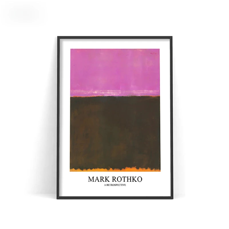 Mark Rothko Abstract Canvas Wall Art Poster – Nordic Color Block Print