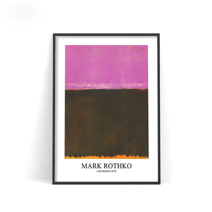 Mark Rothko Abstract Canvas Wall Art Poster – Nordic Color Block Print