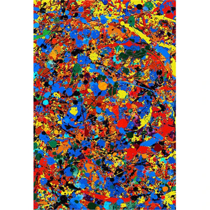 Jackson Pollock Abstract Canvas Wall Art Print – Drip Painting Poster