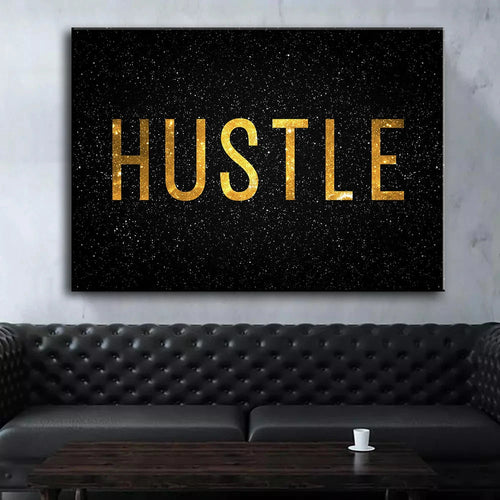 Motivational GRIT Poster – Hustle Passion Perseverance Wall Art Print