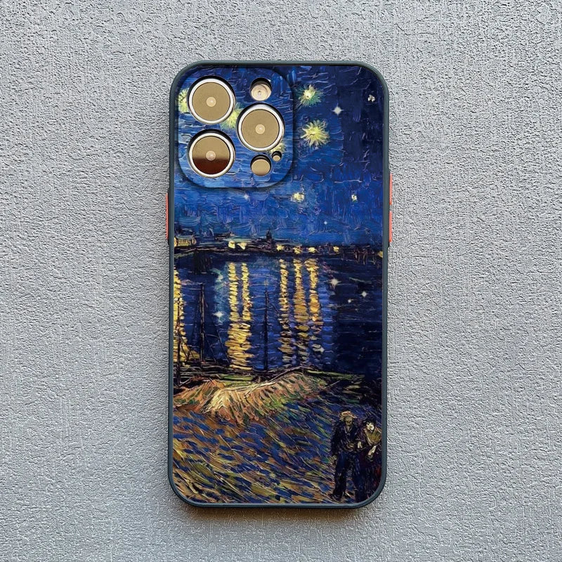 Van Gogh Oil Painting Phone Case for iPhone 17 16 15 14 13 12 11 X Series