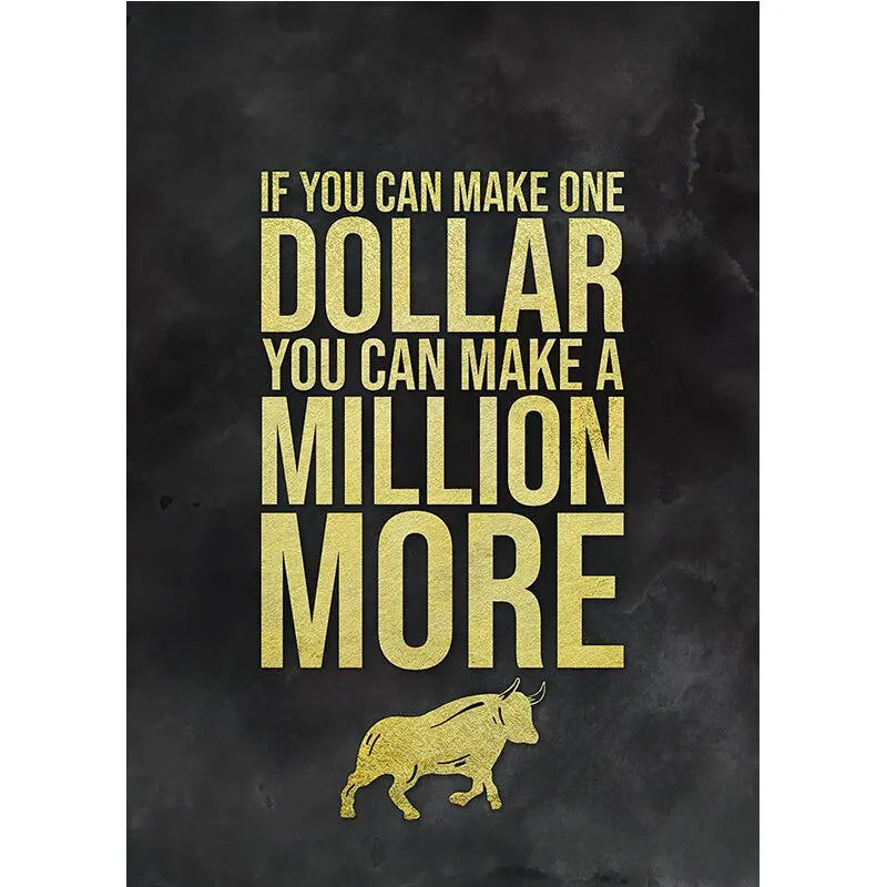 Stock Trading Motivational Wall Art Poster – Buy Fear Sell Greed