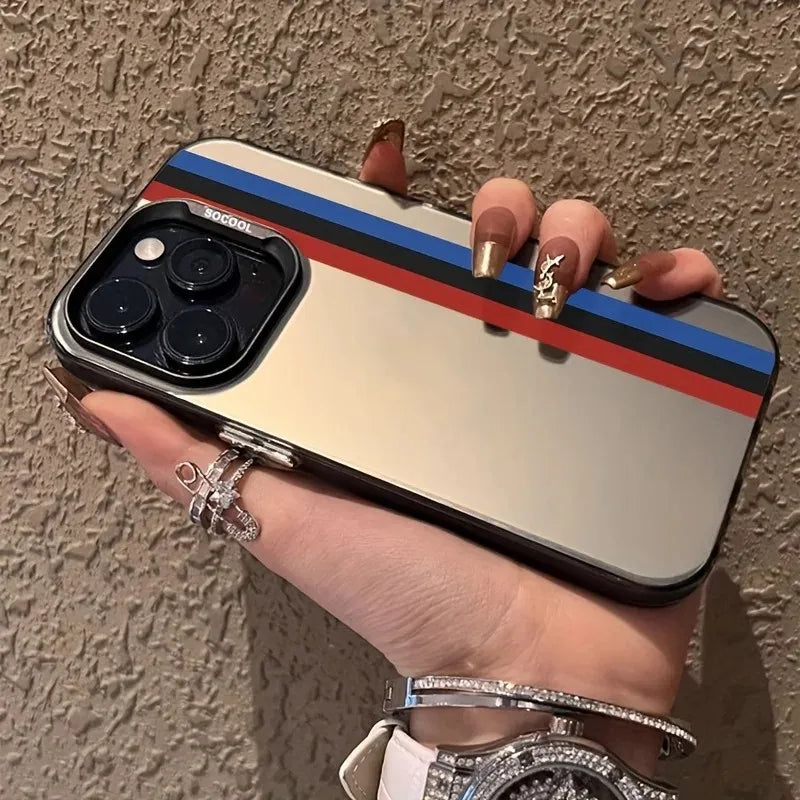 Carbon Fiber Racing Stripe iPhone Case – BMW M Style