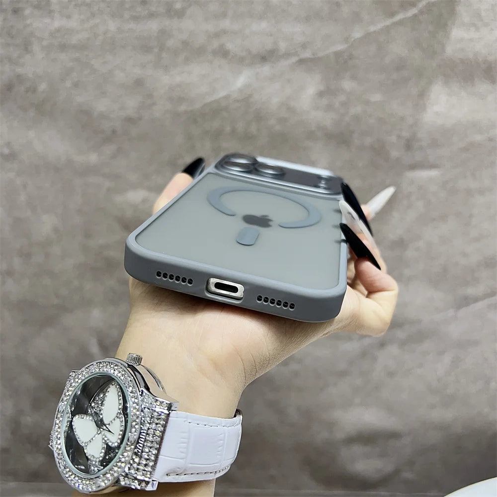 MagSafe iPhone Case – Matte Translucent with Camera Protector