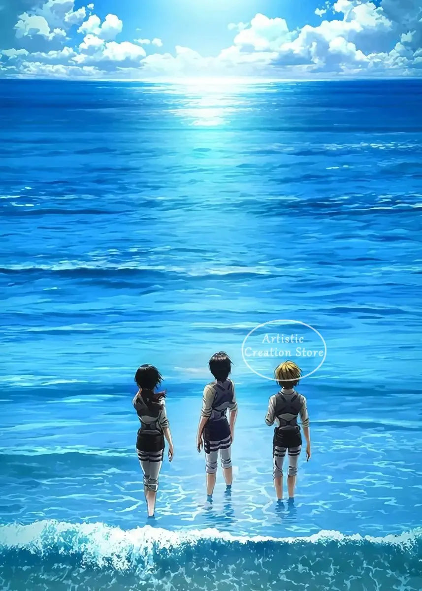 Attack Titan Canvas Poster – Attack on Titan Anime Wall Art
