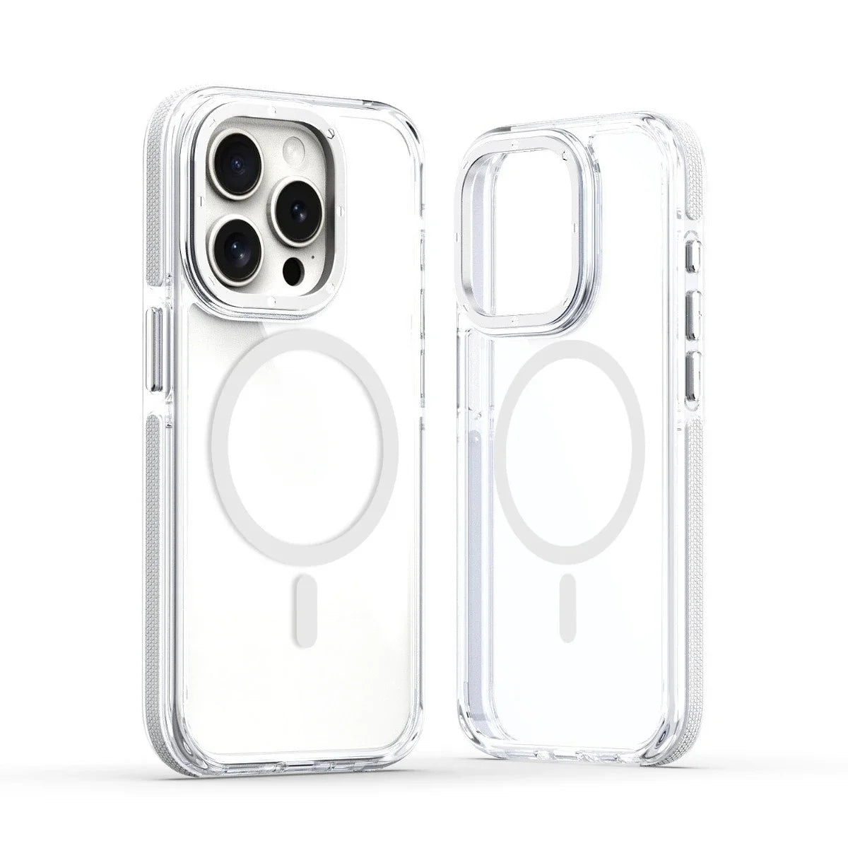 MagSafe Clear Phone Case for iPhone 15 14 13 12 Pro Max Plus – Shockproof Magnetic Cover